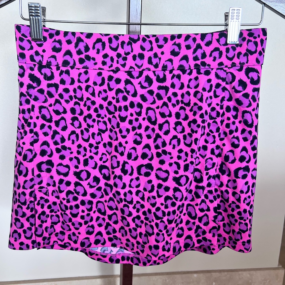 J.Lindeberg Vibrant Pink Animal Print Mini Skirt